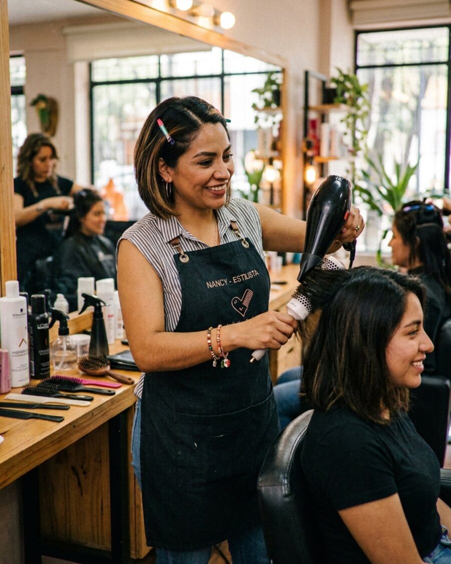 Nancy, hairstylist at CC Beauty Studios